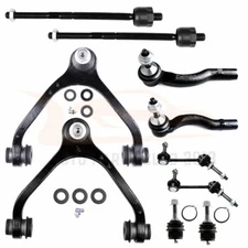 10pcs Front Upper Control Arms Tie Rods For 2003 -2010 2011 Ford Crown Victoria