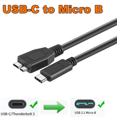 USB C to External Hard Drive Cable USB 3.0 Micro B to USB C Hard Drive Cable 10G