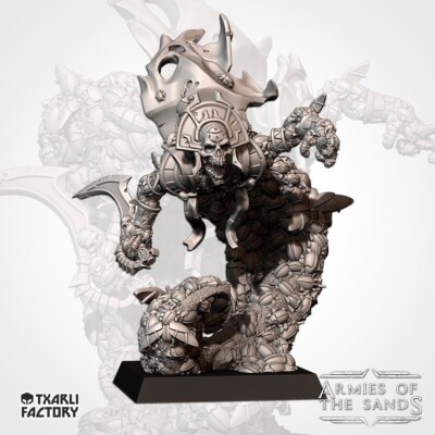 Armies of the Sand : Usurper King Tomb Guards King Proxy 3D Resin Printed