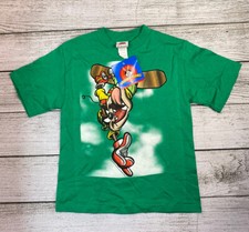 Vintage 1997 Taz Looney Tunes T Shirt Youth Size 5-6 Snowboard NWT