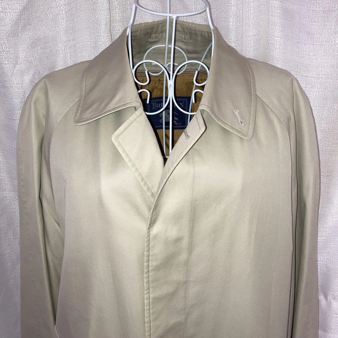 Burberry Trench Coat Cotone Cachi Con Fodera Nova Check Per Uomo US Taglia S Autentico