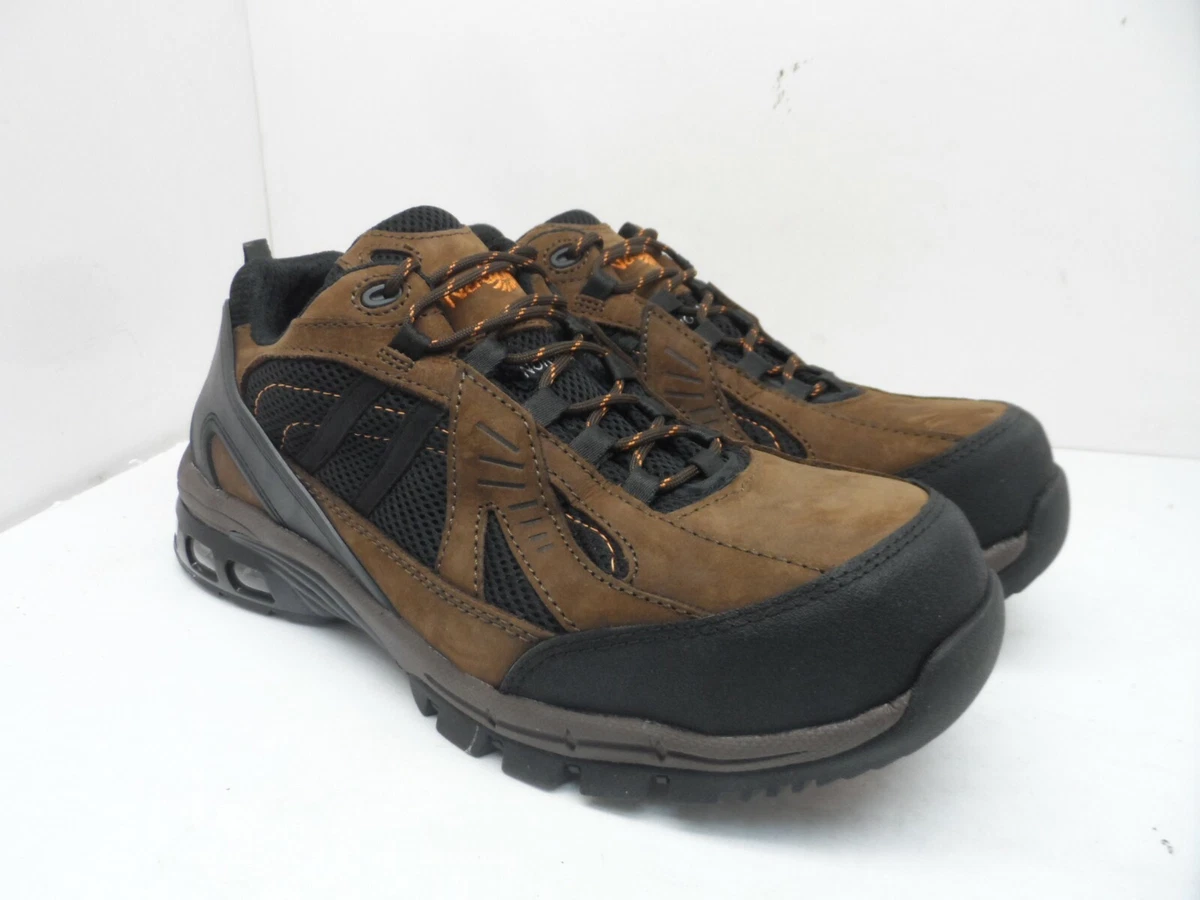 Nautilus Men’s Brown Lace-Up Moc Toe Safety Shoes FSI Nautilus 1620 Brown Slip-On ESD Safety Toe Work Boots  main image 3