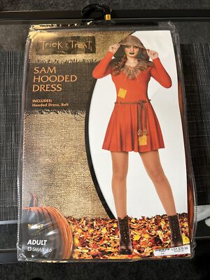 Trick R Treat Sam Hooded Dress Adult Small Costume Spirit Halloween New ...