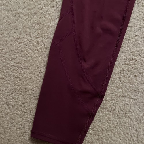 All In Motion Maroon Girls Leggings Size XL 14/16 - Picture 3 of 6