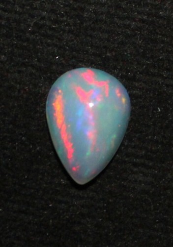 Ethiopian Opal Gemstone natural AAA multi fire pear opal cabochon 1.45 Cts - Picture 3 of 4