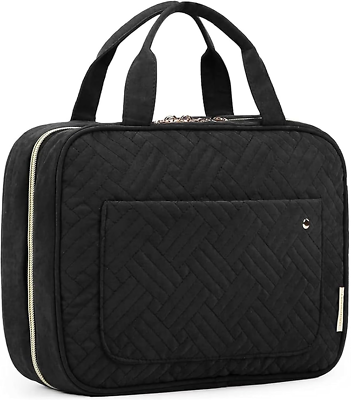 #ad BAGSMART Toiletry Bag Travel Bag with Hanging Hook Water Resistant Makeup Cosme $19.39