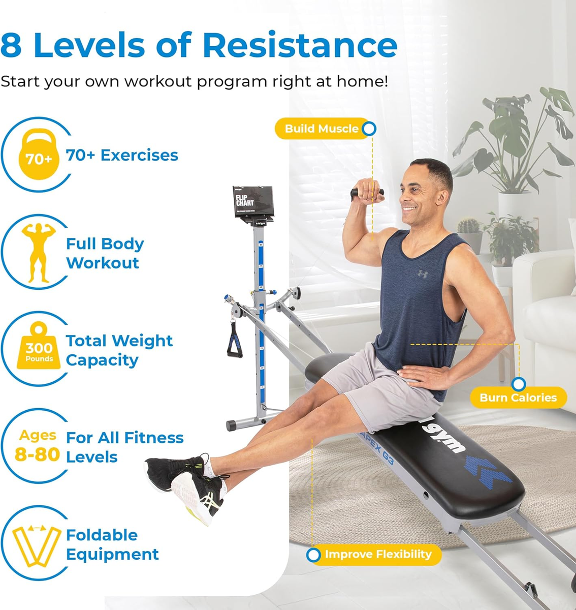 Strength Training Total Gym Apex Total Gym RG3APEX G3 Home Fitness
