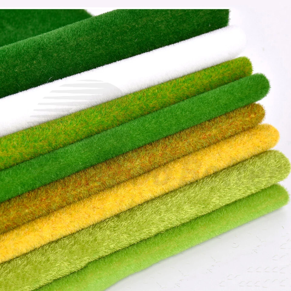 100x100mm 250x250mm Grasmatte Wiese Modellbau Landschaftsbau Layout DIY 8 Farben - Bild 2 von 4