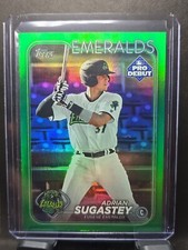 2024 Topps Pro Debut Adrian Sugastey Green Foil 57/99  Eugene Emeralds, Giants