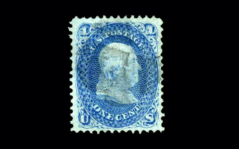 US Stamp Used, VF S#92 PSE Certificate, thin paper variety, tiny