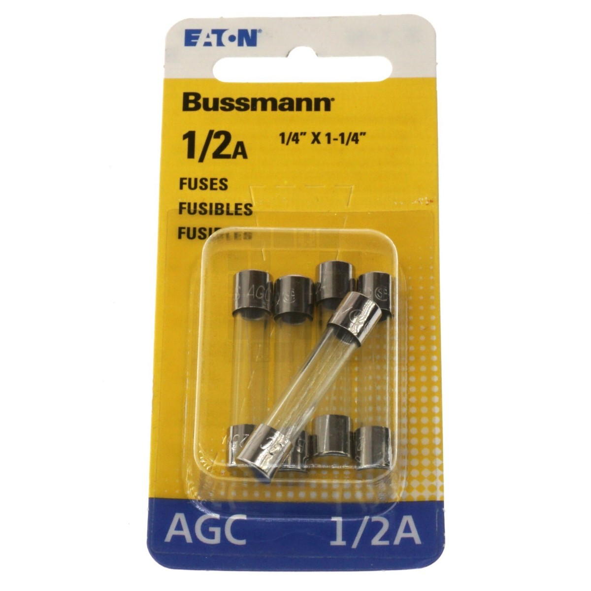 Lot Of 20 Bussmann AGC1-1/2 1.5A 250V Fast-Acting Glass Fuses - 1/4 X 1-1/4 Inch