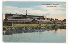 Simplex Railway Appliance Co Factory Hammond Indiana 1915 postcard
