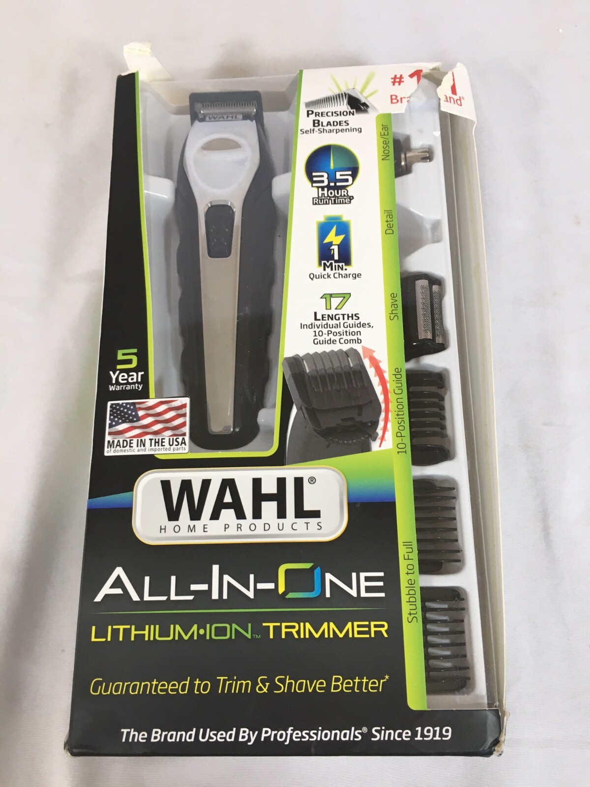 Wahl Lithium Ion All-in-One Beard Trimmer Men&rsquo;s Grooming Kit (9854-600)