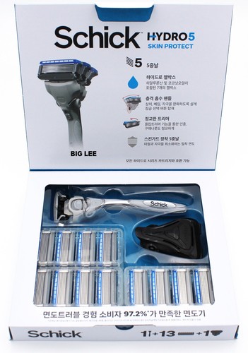 Schick Hydro 5 Skin Protect 1 Razor Handle + 13 Cartridges Travel Cover - Picture 4 of 5