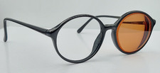 Vintage Bausch  Lomb W1562 Black Round Horn-Rimmed Sunglasses FRAMES ONLY