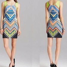 Laundry  shelli  Segay  bodycon sleeveless women blue mini dress  USA size  M