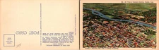 Air View of Business Section, Pueblo, CO Postcards unused 52024