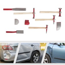 9pcs Set Hand Car Auto Body Work Hammer Dent Dolly Repair Kit W Tool Box