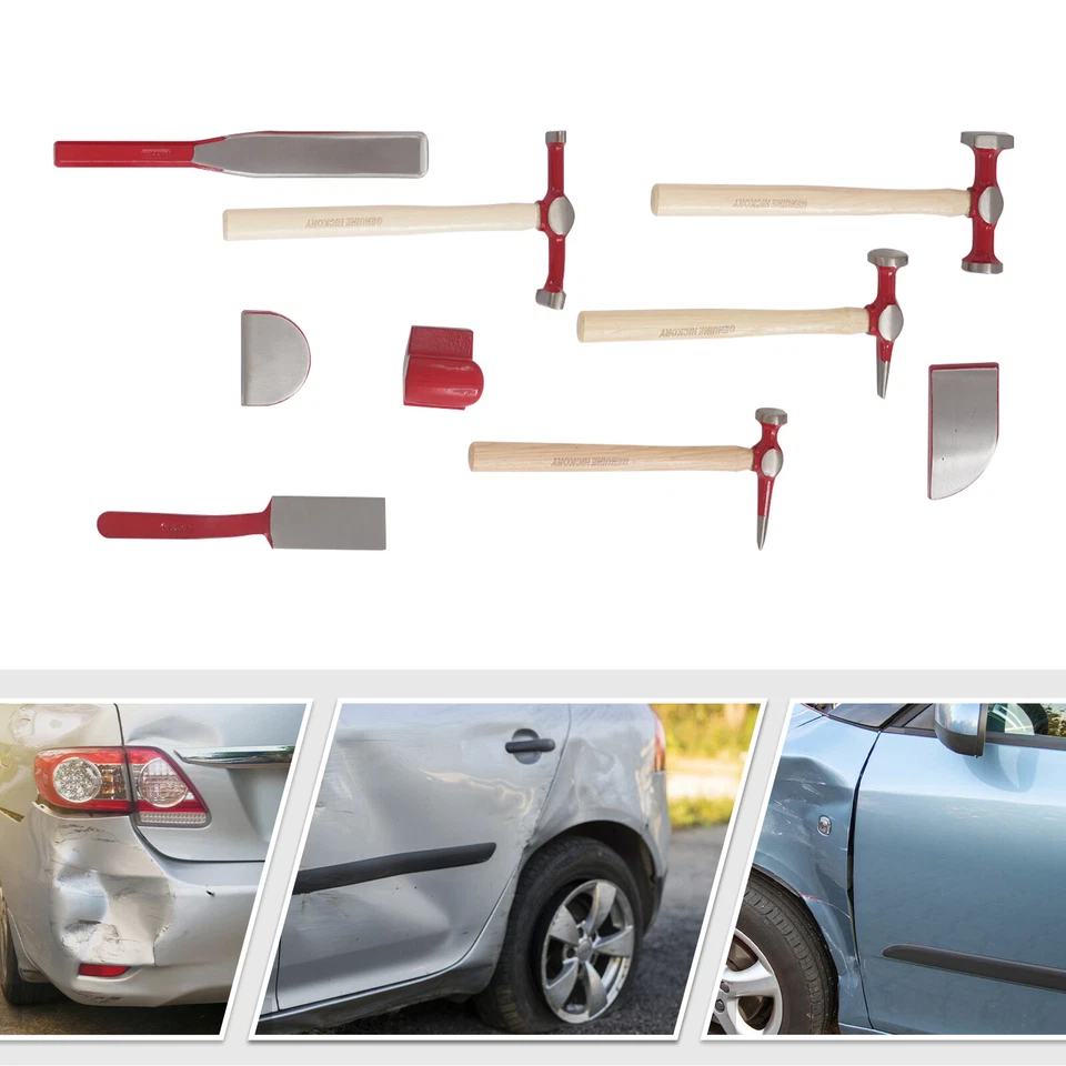 NEW Car Dent Repairing Tool Sheet Metal Puller Dent Removal Tool 9PCS Repair Kit - Image 3 of 4