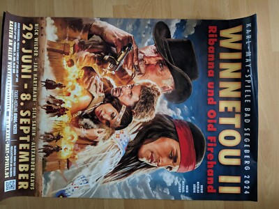 Unikat. Poster.Plakat. Karl May Spiele. Bad Segeberg. 2024. Alexander Klaws. Neu