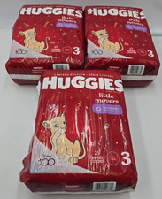 Huggies Size 3 Diapers, Little Movers Baby Diapers, 16-28 lbs , 25 Count 3 PACK