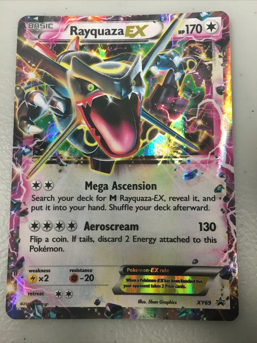 Mavin  Pokemon TCG Rayquaza EX (Shiny) XY69 Promo Played Condition