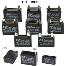 CBB61 450V 1-10UF Motor Run Capacitor 2/4 Pin for AC Fan Compressor