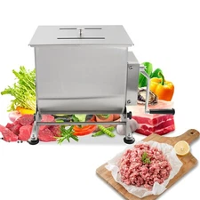 Hakka Tilt Tank Meat Mixer 15Lbs 7.5L Countertop Manual Sausage Mixing Machine