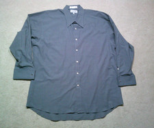 Christian Dior French Cuff Dress Shirt Mens 17 32-32 Blue Designer