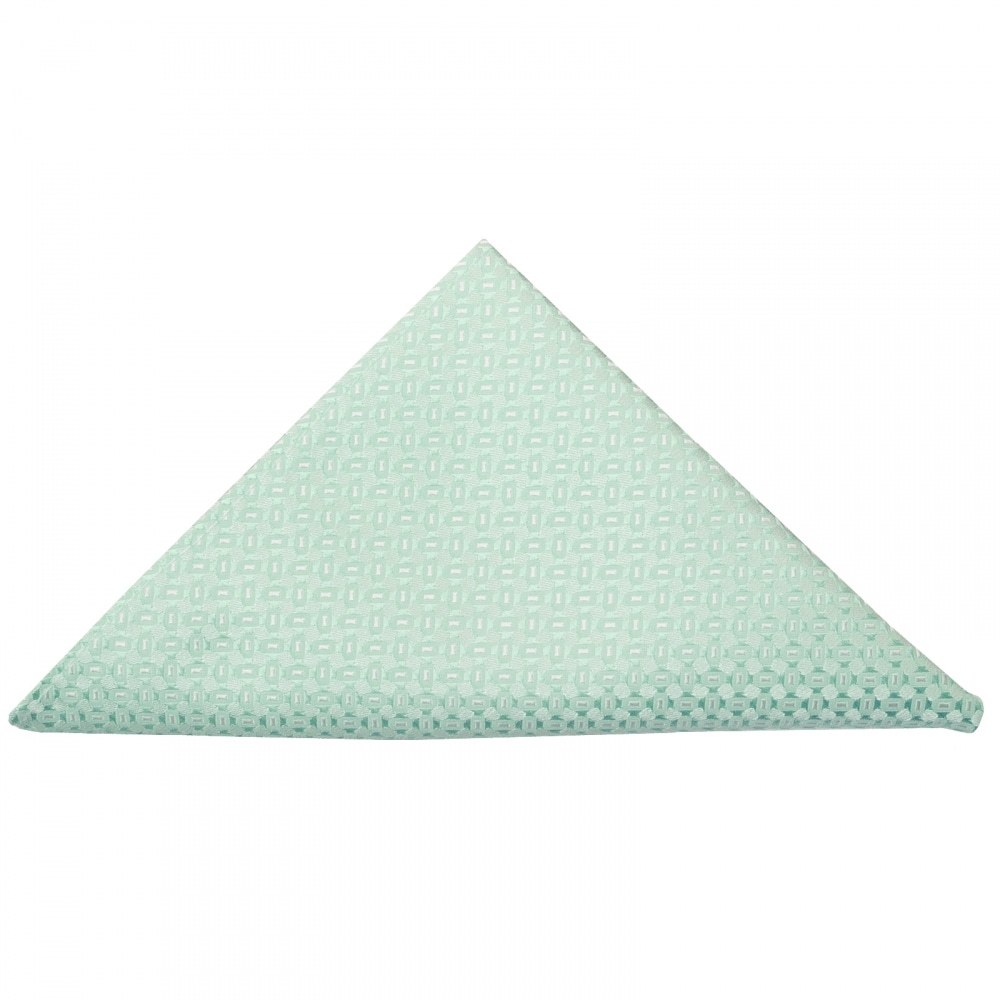 TIES R US Mint Green Neat Pocket Square Wedding Handkerchief Hanky