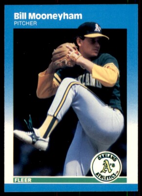 1987 Fleer Glossy Bill Mooneyham . Oakland Athletics #399