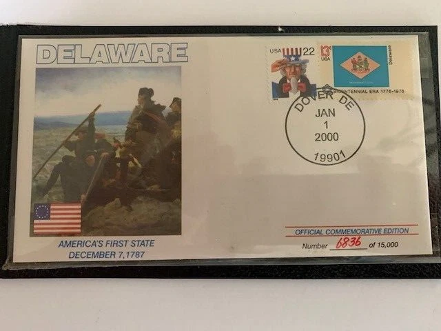 TWO MILLENNIUM COMMEMORATIVE COLLECTION, Delaware & Hawaii First Day Covers - Image 2 of 4