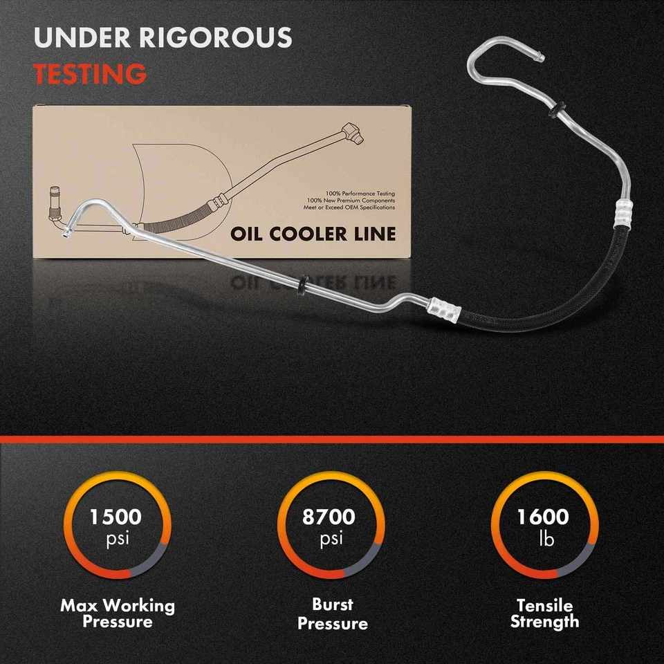 Conjunto de mangueira refrigerador de óleo trans automático para Chevy Lumina Pontiac Grand Prix inferior - Imagem 3 de 4