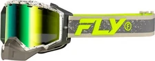 Zone Snow Goggle Gry/Hi Vis W/Green Mirror/Yellow Lens
