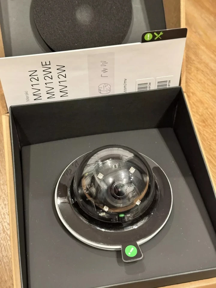 Cisco Meraki MV12W-HW Indoor fixed-lens Mini Dome Camera Unclaimed - Image 2 of 3