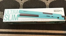 Cortex Beauty Professional 1" Ceramic Coated Flat Iron Turquoise Ultra Thin New