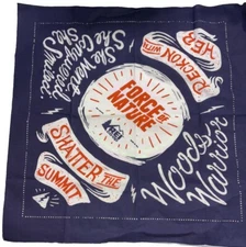 REI Co-Op Bandana Handkerchief Dark Blue 21" Force of Nature Shatter Summit USA