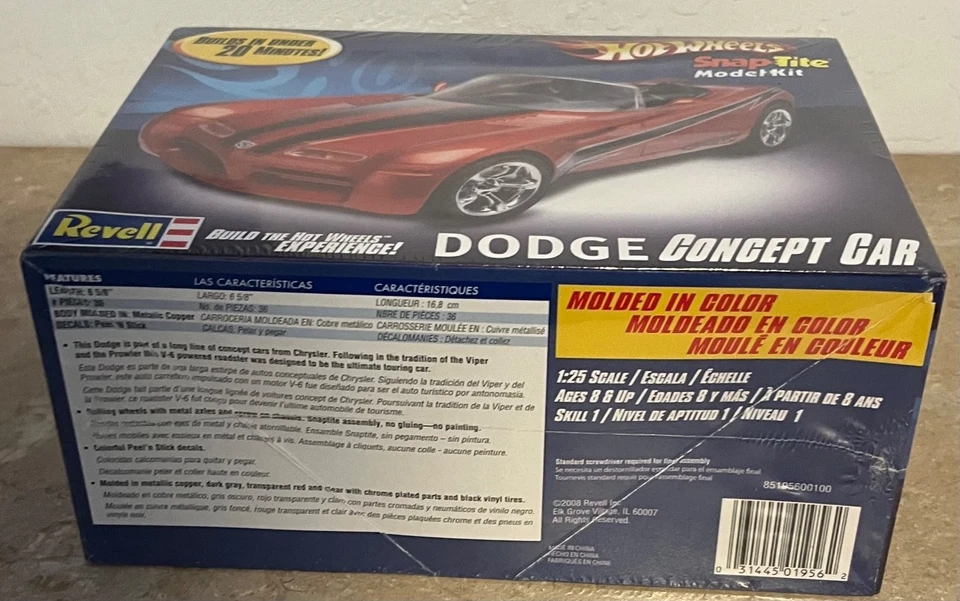 REVELL Hot Wheels CAMARO CONCEPT Snap-Tite Model Kit Sealed - Image 2 of 4