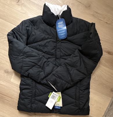 Columbia Powder Dream Women s S Black Down Insulated Water/Wind Puffer Jacket