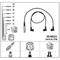 ZüNdleitungssatz FüR Mercedes 124 C124 S124 W124 2.6 3.0 85 Bis 93 NGK Teil Neu