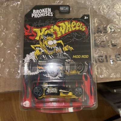 Mattel Broken Promises x Hot Wheels Official Collaboration Mod Rod W/ protector 
