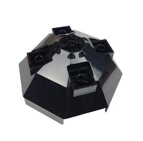Lego Black Cockpit 10 x 10 x 4 Octagonal with Axle Hole - 8970, 6037