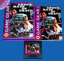 TESTED Sega GAME GEAR Cartridge ARENA MAZE OF DEATH with NEW Box AND Manual CIB