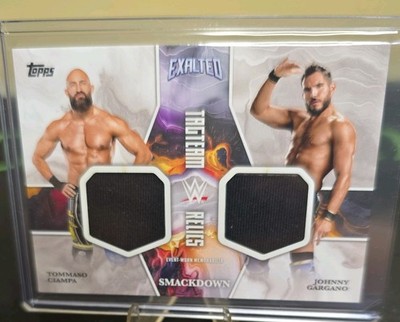2025 TOPPS EXALTED WWE DUAL EVENT-WORN SHIRT RELIC Johnny Gargano Tommaso Ciampa