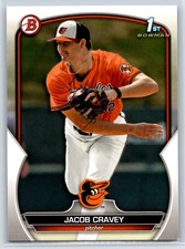 2023 Bowman Draft Jacob Cravey 1st Bowman Rookie Baltimore Orioles RC #BD-189