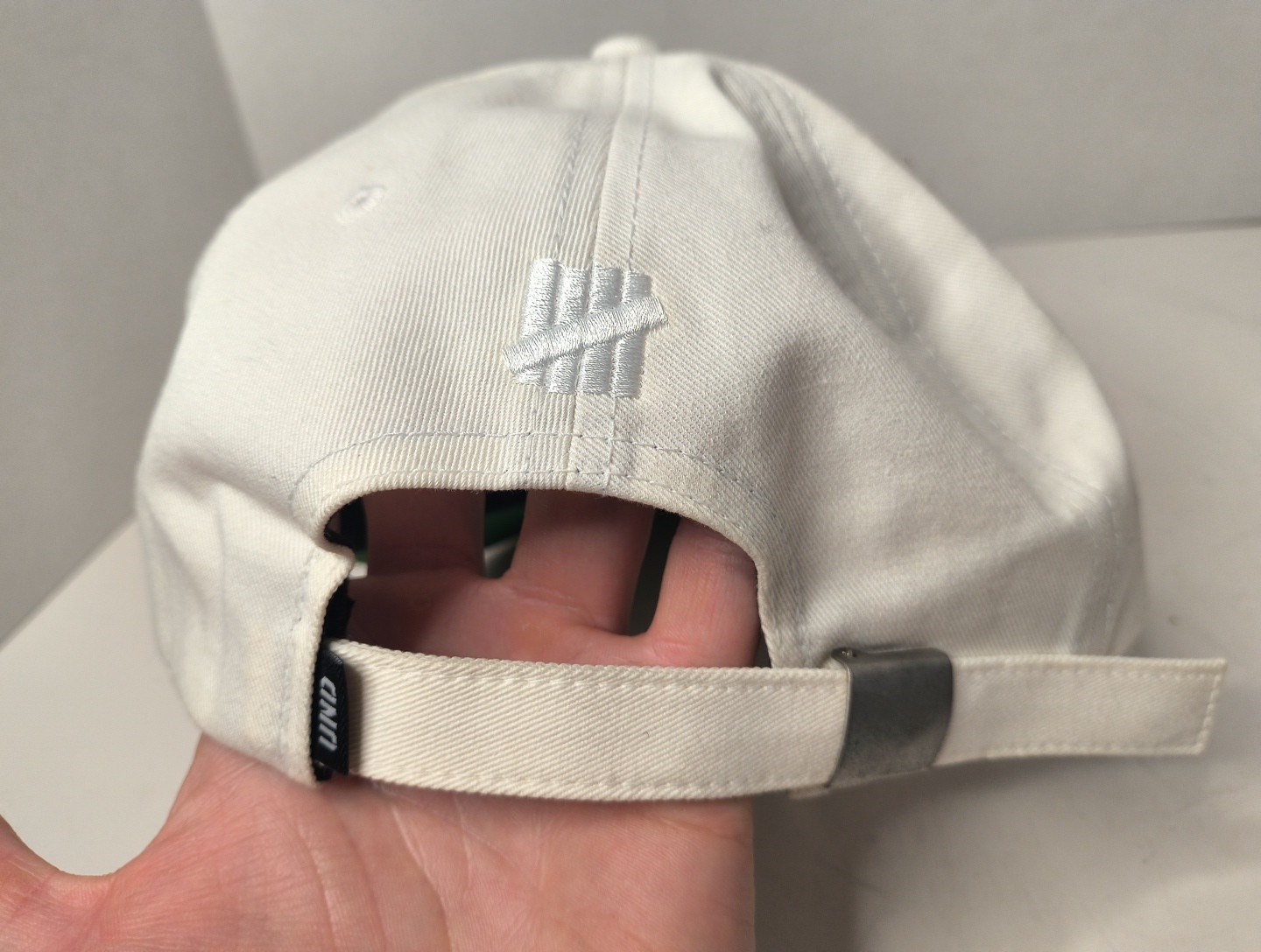 RARE Undefeated Escobar Strapback Cap Hat - White - image 4