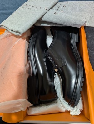 Henderson Baracco Jason Roi Nero 42.5 $750 Retail Handmade Italian Leather