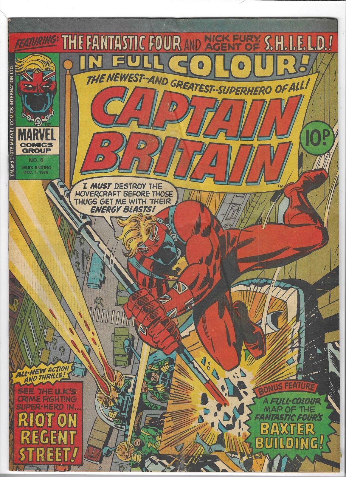 Captain Britain #8 (12/76): 1st App Betsy Braddock / Psylock X-Men