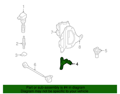 ck9点 2007-2013 Mazdaspeed Mazda 3 Speed 2.3l OEM Crank Position Sensor