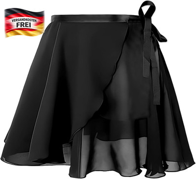 Damen Ballett- und Tanzrock aus Chiffon mit verstellbarer Taille Krawatte für Mä